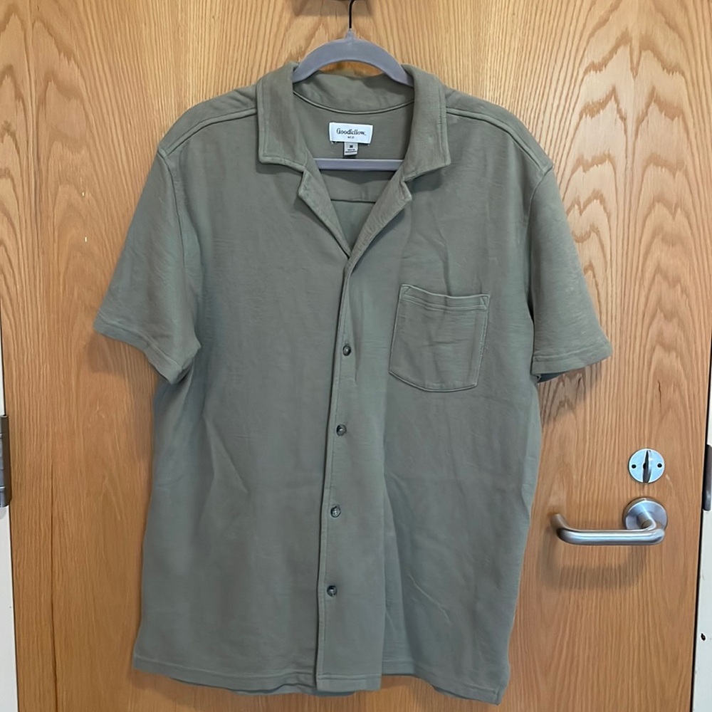 Cotton button up tee